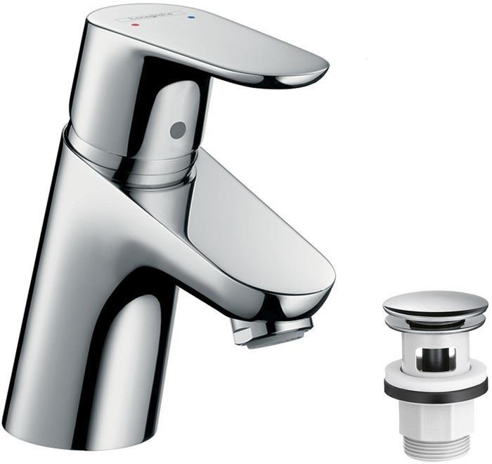 Produktbild hansgrohe Focus Einhebel-Waschtischarmatur 70 mit Push-Open Ablaufgarnitur