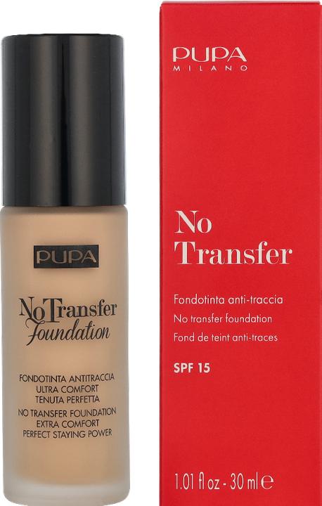 Actual product image Pupa Milano PUPA No Transfer Foundation SPF15 podkład nawilżający 200 Sand 30ml (#200 Sand)