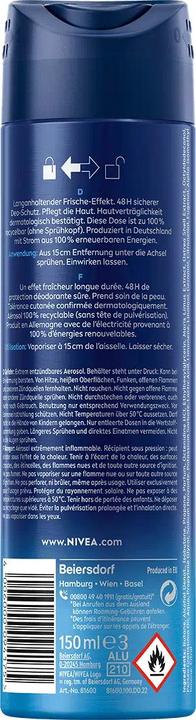 Actual product image NIVEA MEN Fresh Active Spray (Spray, 150 ml)
