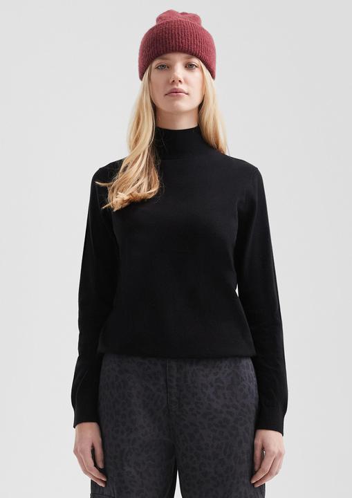 Produktbild s.Oliver Strickpullover Pullover mit Stehkragen aus Viskosemix (M)