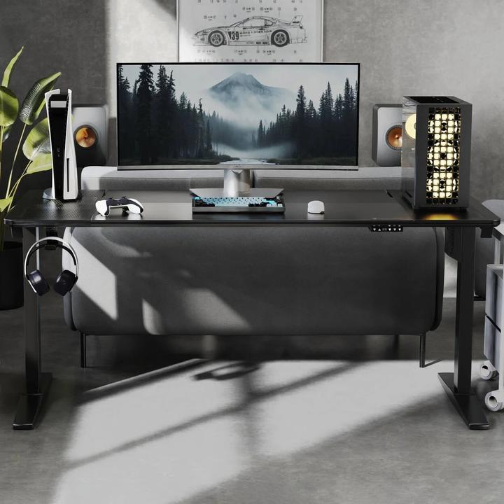 Immagine prodotto Thunder X3 Tavolo da gioco ThunderX3 LAB-X - Altezza regolabile Motore silenzioso - Vetro temperato - con