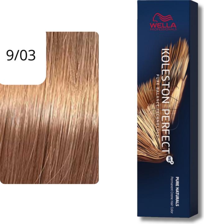 Image du produit Wella Koleston Perfect Me+ Pure Naturals (9/03 blond clair blond clair nature-or)