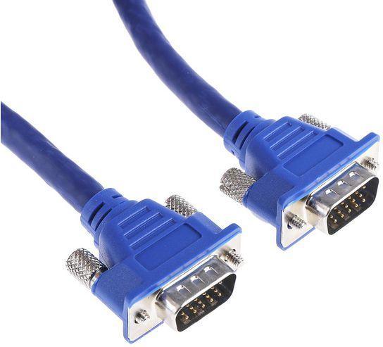 Produktbild RS PRO VGA-Kabel Blau, Male / Male, 5m (5 m)