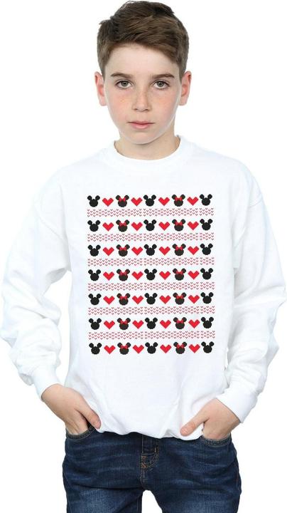 Produktbild Disney Mickey And Minnie Christmas Hearts Sweatshirt Jungen (140, 146)