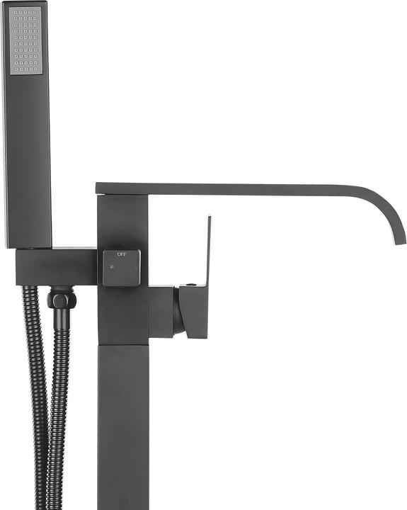 Actual product image Beliani Bath mixer free-standing matt black NIAGARA