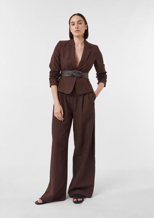 Produktbild Comma Indoor-Blazer Taillierter Crop-Blazer aus Leinenmix | x Füsun Lindner (34)