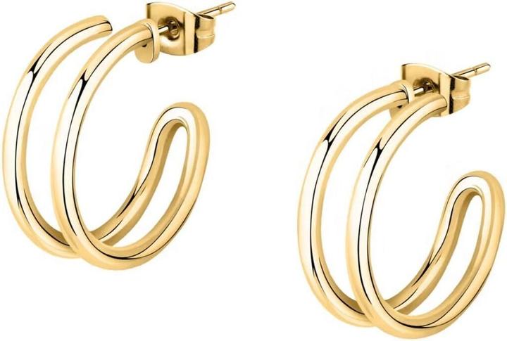 Morellato Minimalist gold-plated hoop earrings Creole SAVN07 - Diameter: 2 cm