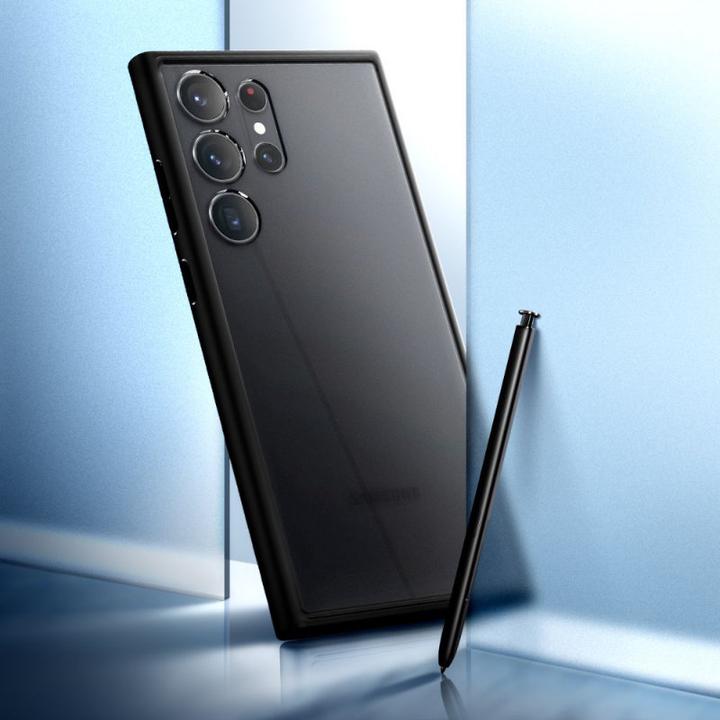 Actual product image Spigen Ultra Hybrid Case for S918B Samsung Galaxy S23 Ultra - frost black (Samsung Galaxy S23 Ultra)