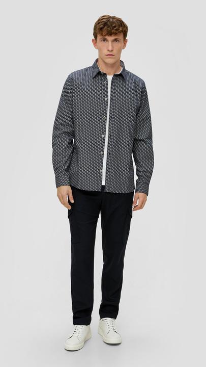 Immagine prodotto s.Oliver Hemd Slim: Langarmhemd aus Baumwollmix (M)