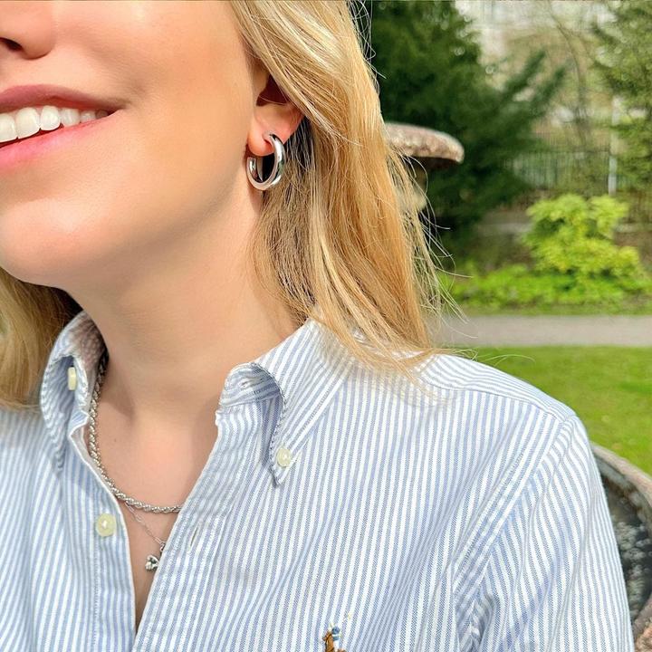 Immagine prodotto Candy Creoles Ellen, Argento 925 (Argento 925)