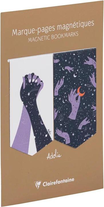 Clairefontaine Adolie, Set de 2 mar que-pages 7,5x4 cm