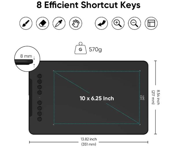 Immagine prodotto XP-Pen DECO 01 V3 Blocco da disegno (5080 lpi)