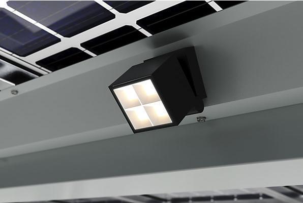 Image du produit kaiserkraft Fahrzeugüberdachung SolarCover mit PV-Modulen mit Schaltschrank