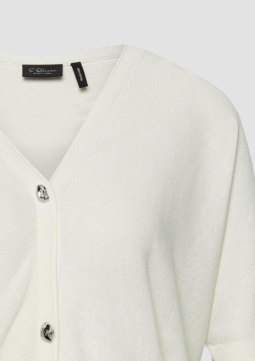 Produktbild s.Oliver Semitransparente Feinstrickjacke mit kurzen Ärmeln (34)