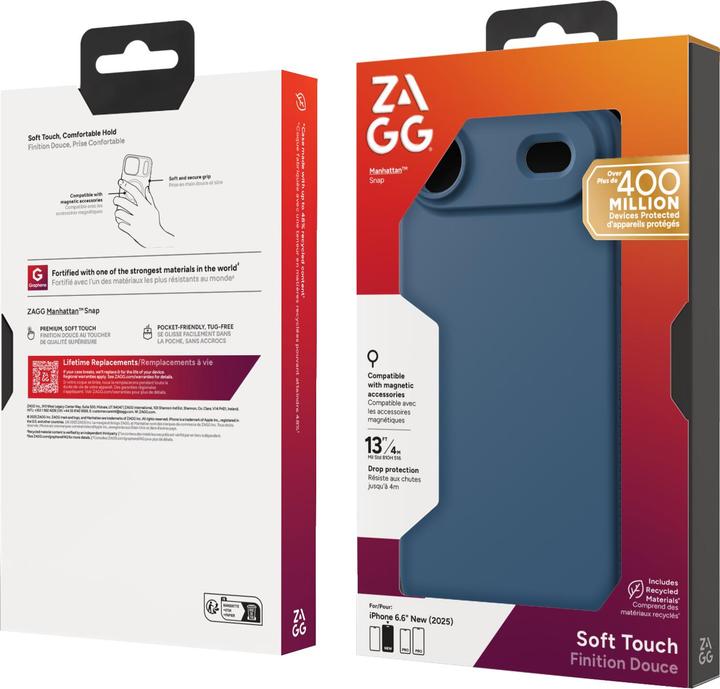 Actual product image Zagg Case für Apple iPhone Air Manhattan Snap ocean abyss (Apple iPhone 17)