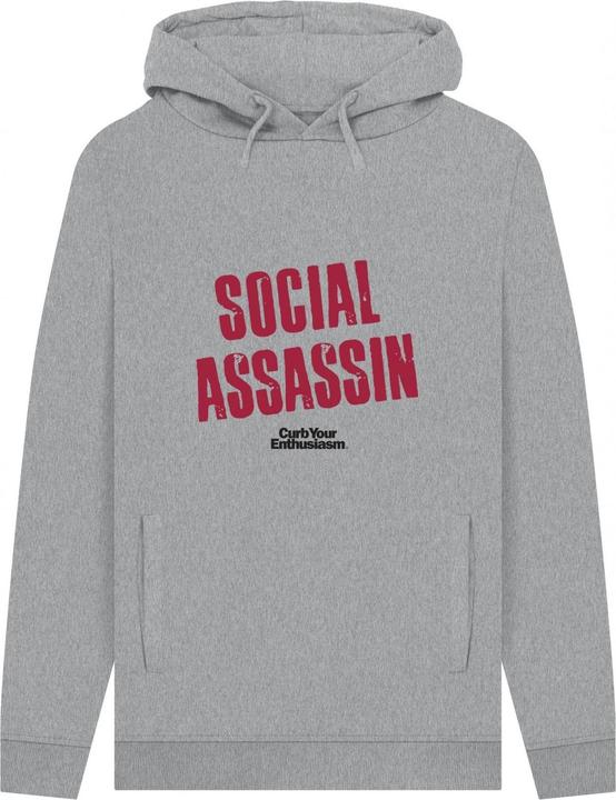 Produktbild Curb Your Enthusiasm Social Assassin Kapuzenpullover meliert (M)
