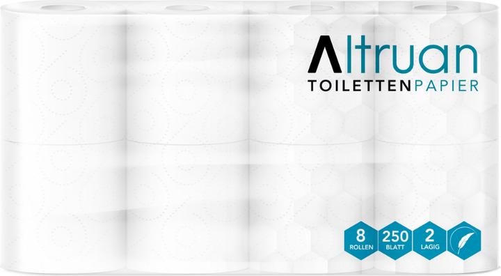 Actual product image Meditrade Toilet paper 2-ply 8 rolls (8 pcs.)