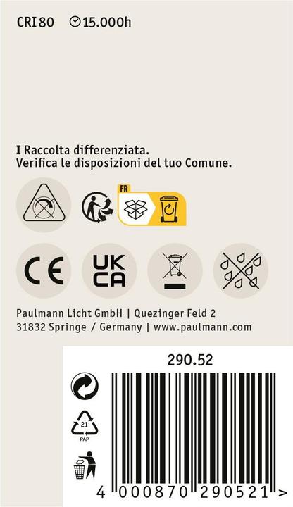 Immagine prodotto Paulmann Riflettore (E27, 5 W, 470 lm, 1 x, E)