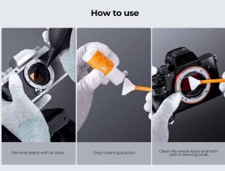 Actual product image K&F Concept 24mm Double-headed CMOS Full Frame Format Sensor Cleaning Kit