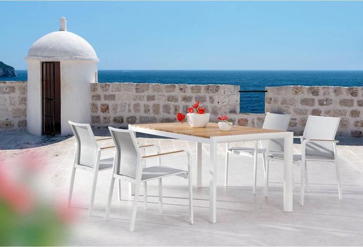 Produktbild Best Stapelsessel Paros weiss/grau