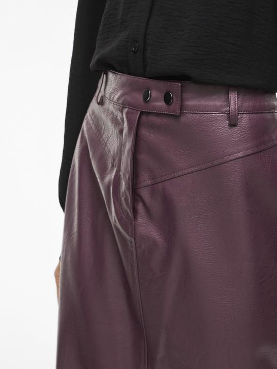 Actual product image Vila VILILLIAN Beschichteter Midirock (44)
