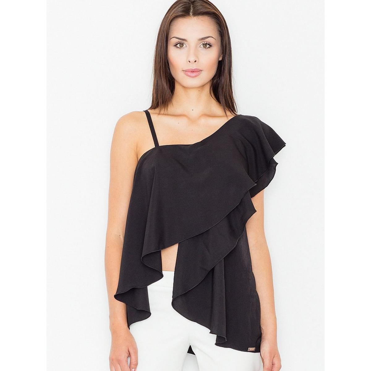 Figl, Damen, Bluse, Bluse, Schwarz, (S)