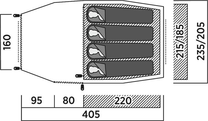 Actual product image Easy Camp Pasvik 4 (Tunnel tent, 4.10 kg)