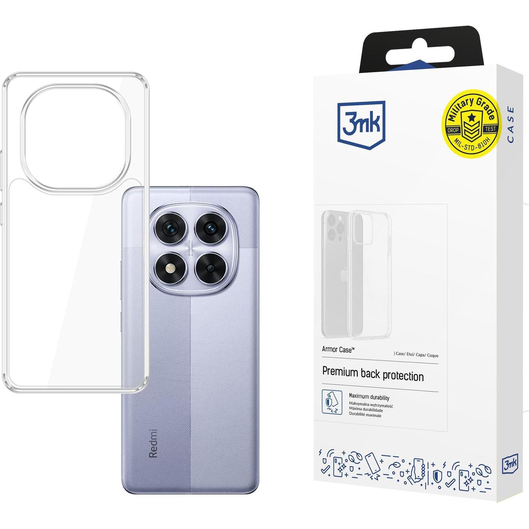 3Mk Trasparente Etui Armor Case Na Xiaomi Redmi Note 14 Pro / 14 Pro+ 5G (Xiaomi Redmi Note 14 Pro, Xiaomi Redmi Note 14 Pro 5G, Xiaomi Redmi Note 14 Pro+ 5G), Cover Smartphone,