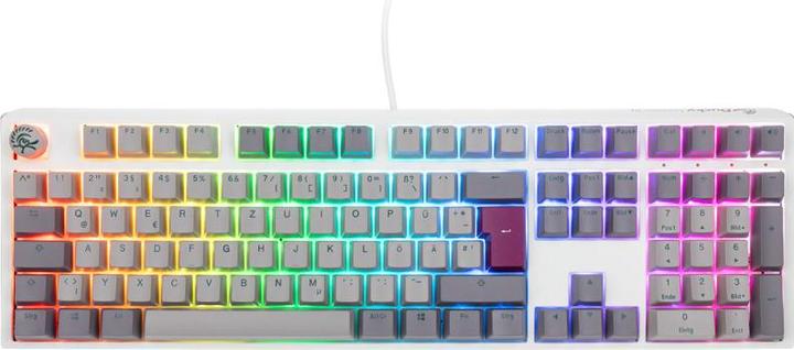 Produktbild Ducky One 3 Mist Grey Gaming Tastatur, RGB LED - MX-Blue (DE, Kabelgebunden)