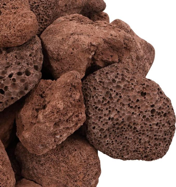 Actual product image vidaXL Lava granules 25 kg red 5-8 cm,Colour: red,Material (Bottom ground, Stone)