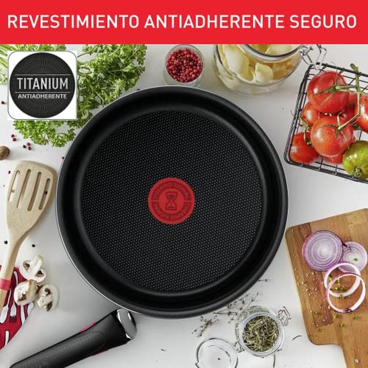 Produktbild Tefal 3-teiliges Kochgeschirr Ingenio Easy On, Schwarz - L15990 (26 cm, Pfannenset + Topfset, Keramik)