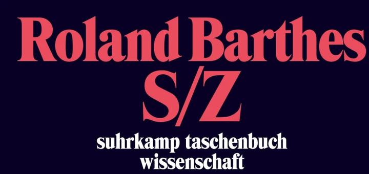 Produktbild S/Z (Deutsch, Roland Barthes, 1987)