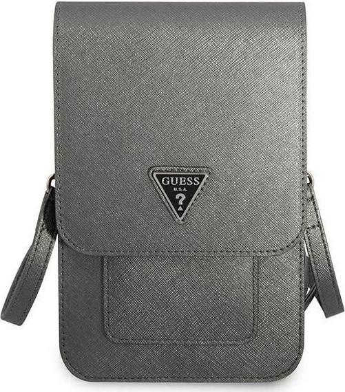 Actual product image Guess Torebka GUWBSATMGR szary/grey Saffiano Triangle