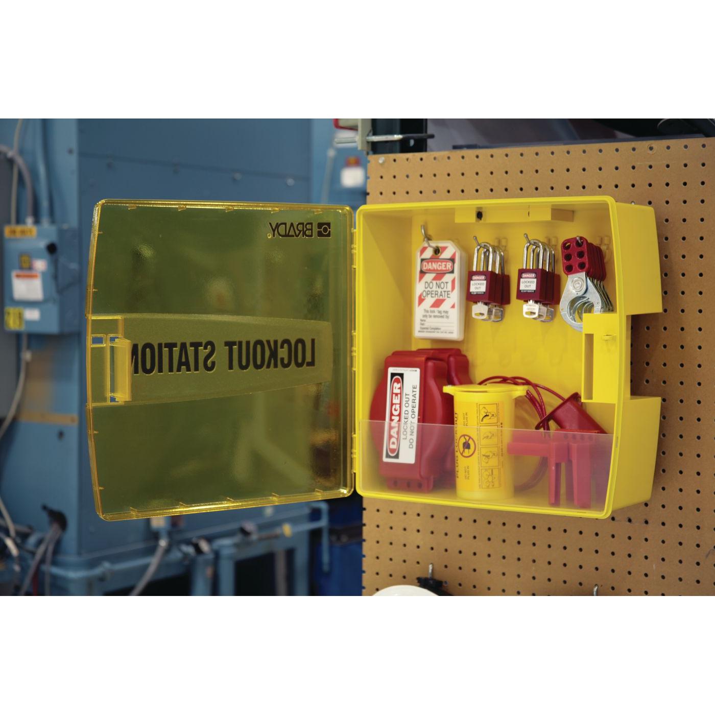 Thumbnail - Brady, Etiketten, Lockout-Set für elektrische Anlagen 1 Set 805909
