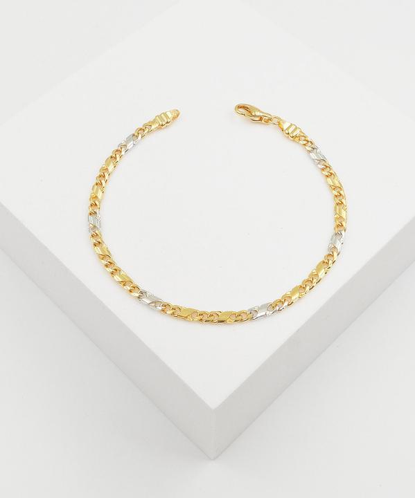 Actual product image Muau Chain of 8 (19 cm, 750, White gold, 18K yellow gold)
