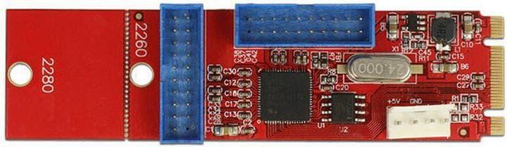 Actual product image Delock M.2 to 2x USB3.0 male connector