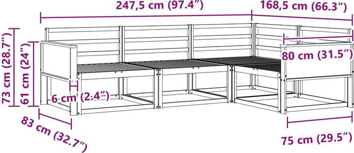 Image du produit vidaXL Outdoor-Sofa