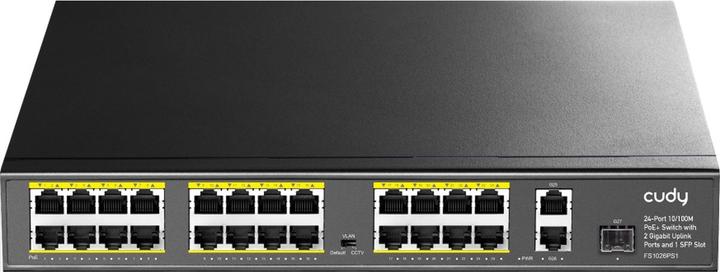 Cudy FS1026PS1 Switch 24xFE PoE + 300W 1xSFP (24 Ports)