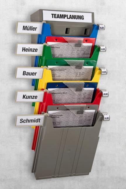 Produktbild Eichner Beschriftungsschilder grau für Ablagefächer