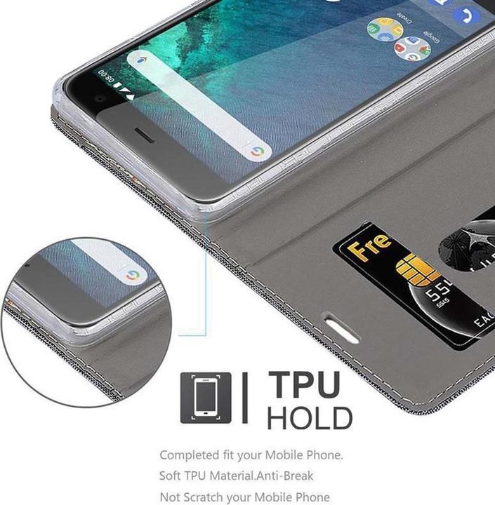 Produktbild Cadorabo Book Jeans Optik Cover (HTC U11 Life)