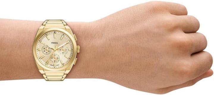 Image du produit Fossil EVERETT Heren Horloge 44 mm - Goudkleurig (Chronographe, 44 mm)