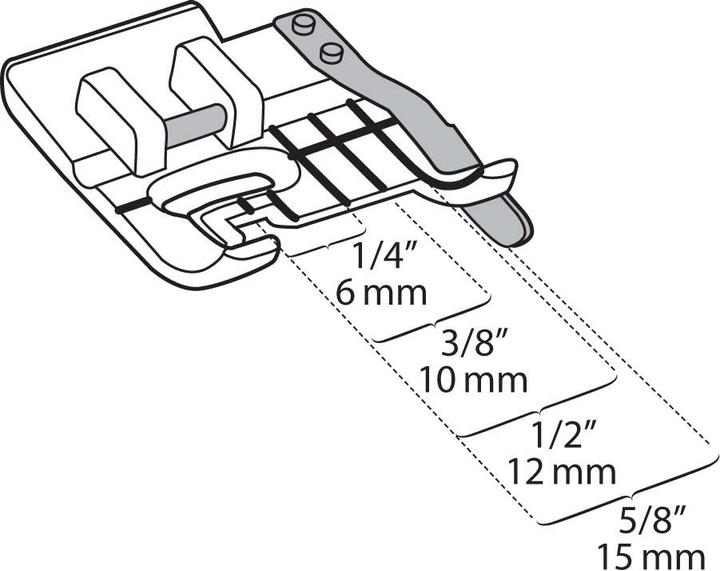 Produktbild Husqvarna Transparenter Nahtzugabenfuss