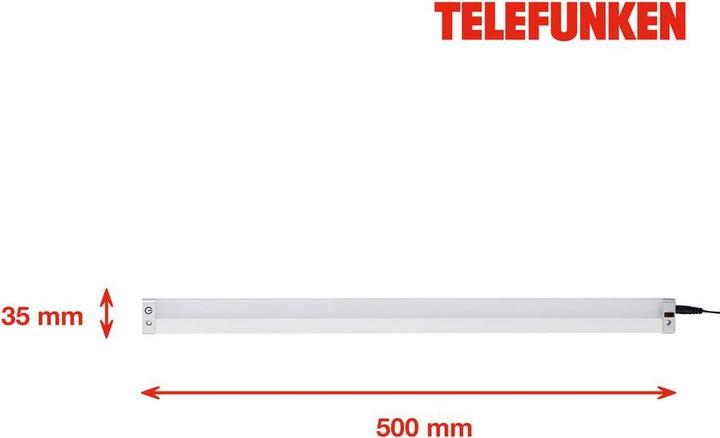 Produktbild Telefunken LED Sensor Unterbauleuchte, silber, 2xLED-Platine/5,5W+2,8W (500 lm)