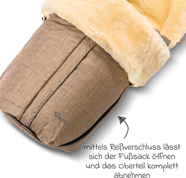 Actual product image Fellhof Fusssäcke für Kinderwagen & Buggys Lammfell-Fusssack Aspen für Buggy, Sport-