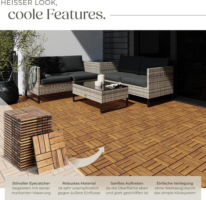 Actual product image tectake Tabula (20 x, 31 x 31 cm)