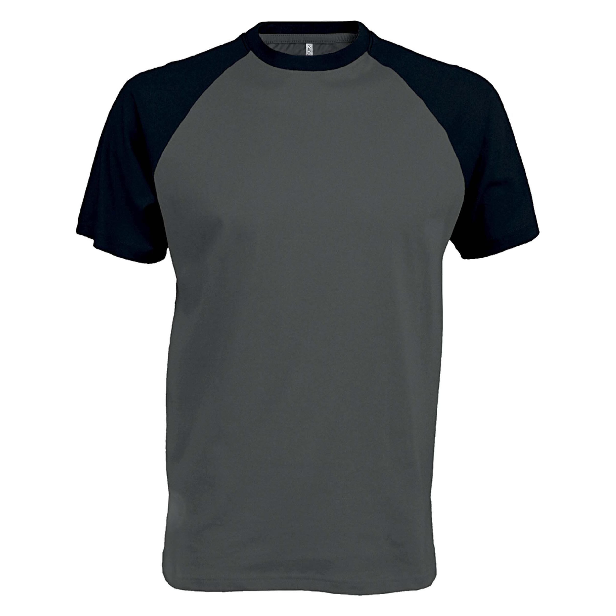Kariban, Herren, Sportshirt, Base Ball (Xxl), Grau, Xxl