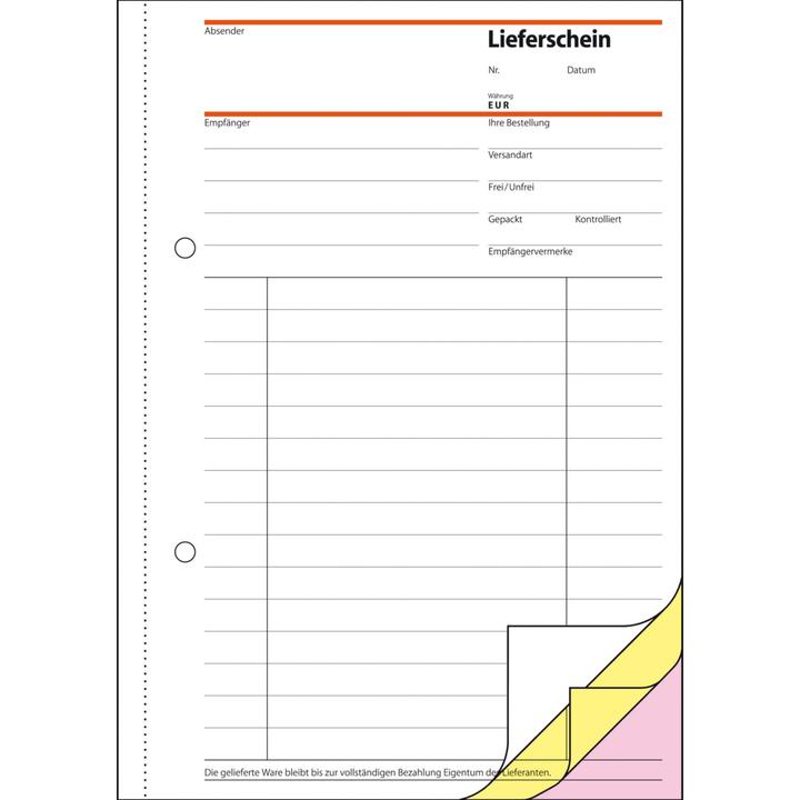 Productafbeelding Sigel Afleveringsbon Papierformaat: DIN A5 Zelfkopiërend: Ja (40 x)