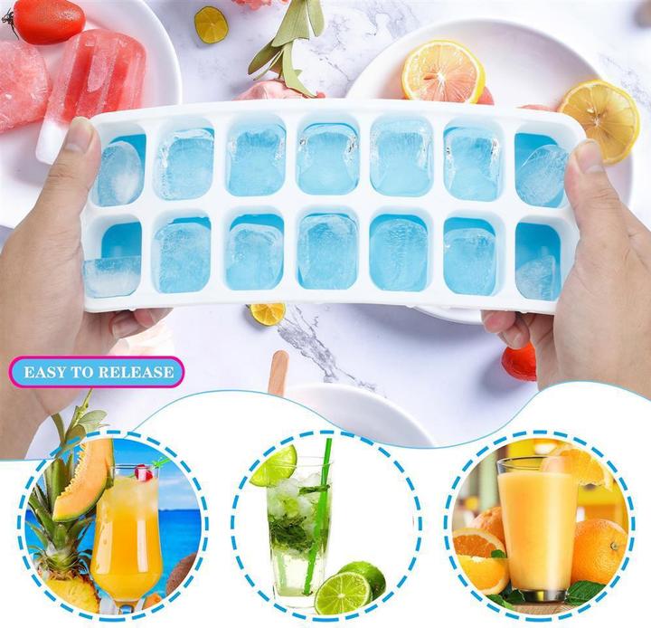 Actual product image Intirilife Ice Cube Moulds - Set of 4 à 14 compartments