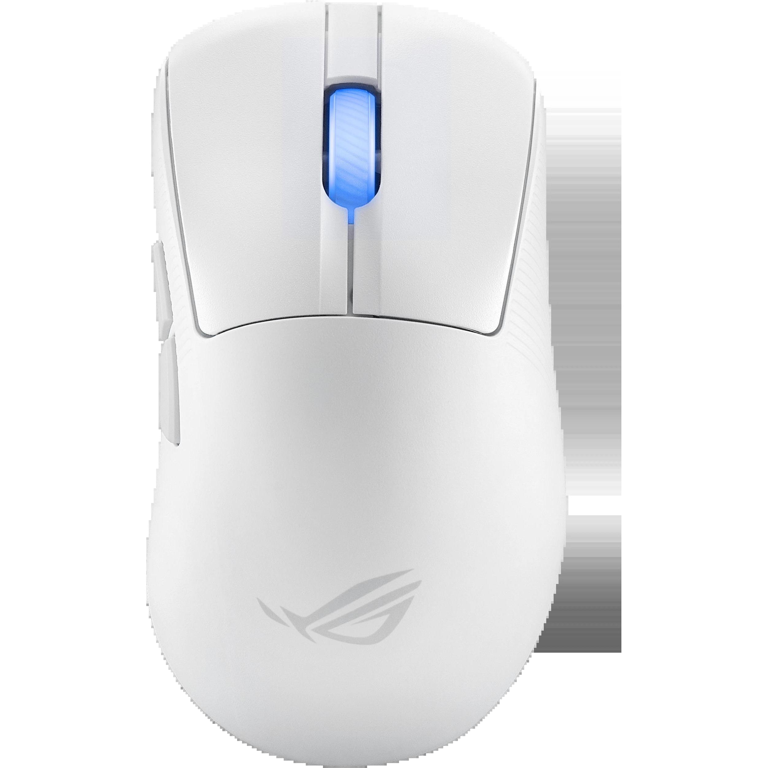 ASUS ROG Keris II Ace (Kabelgebunden, Kabellos), Maus, Weiss