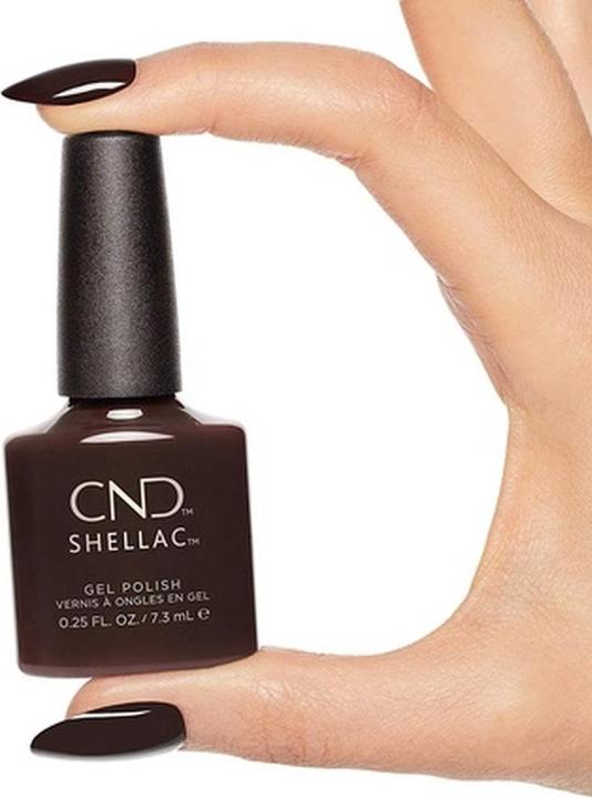 Image du produit CND Shellac UV Color Coat Black Cherry 7.3 ml (Cerise noire, Vernis semi-permanent)